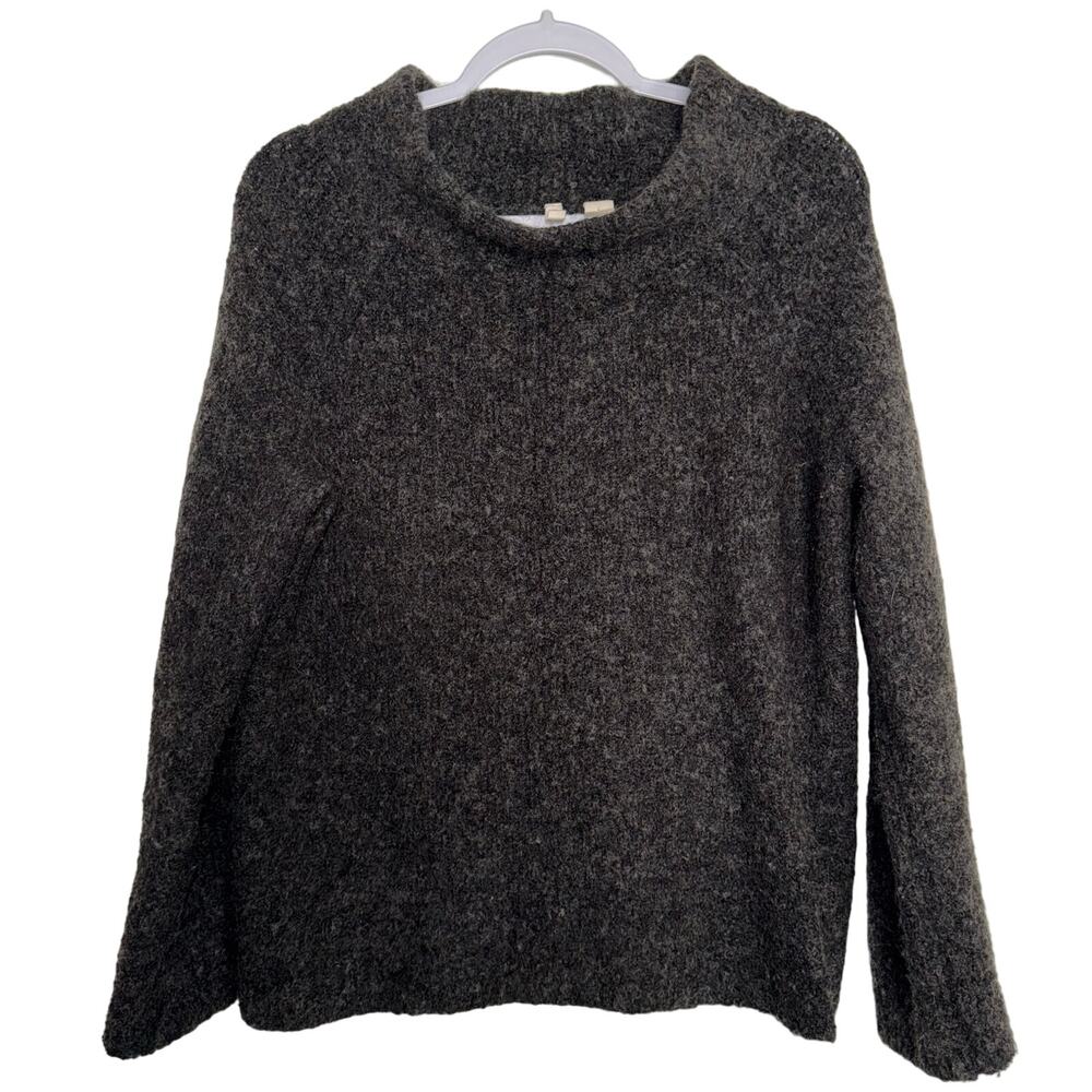 Anthropologie Moth gray Sweater Off Shoulder Long Sleeve - size large